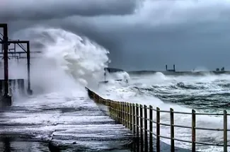 High waves