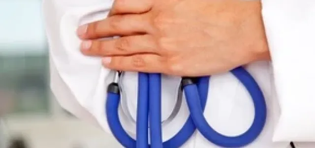 Doctor holding stetoscope